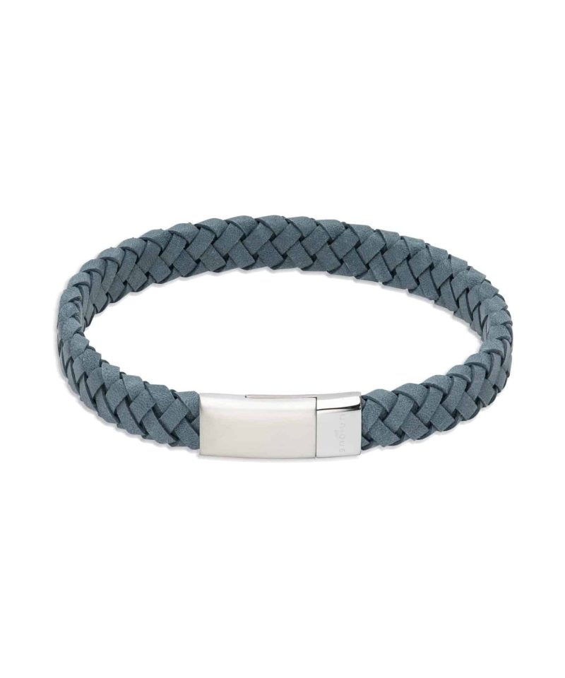 Skinnarmbånd Antique blå - 21cm