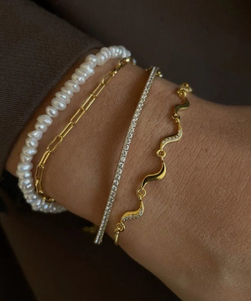 Alternative view of Alasia Bangle Gold Plated