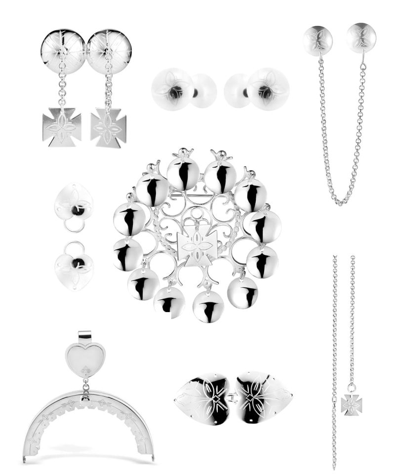 Berner Gravert - Rogaland Komplett sett m/veskelås i plett