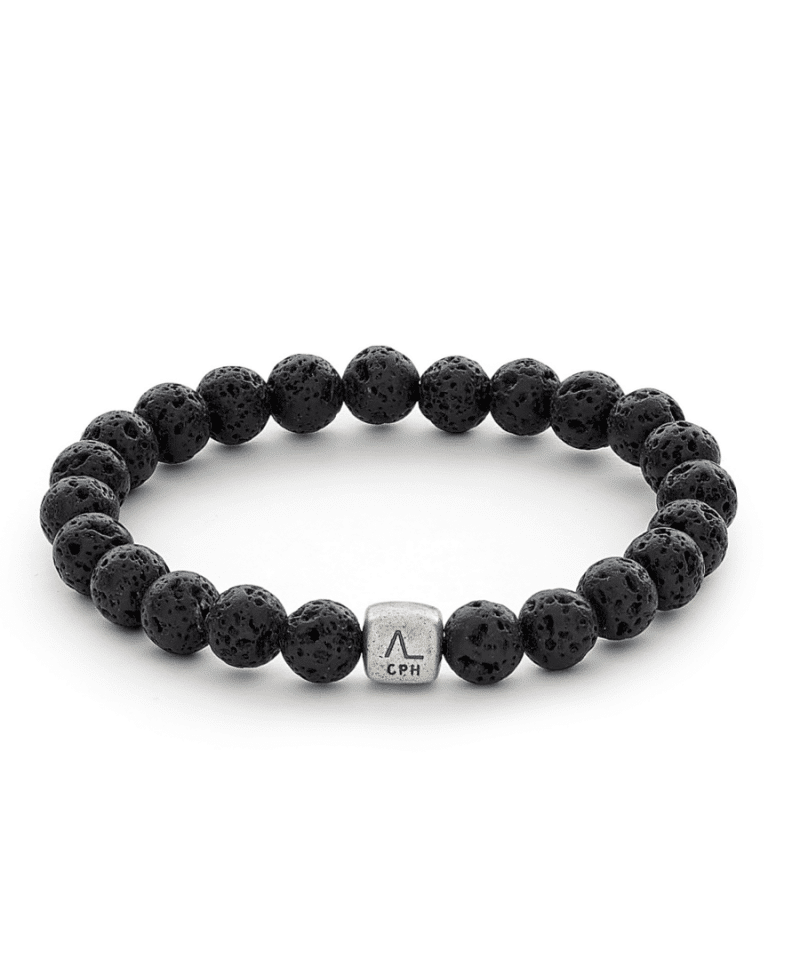 Armbånd - ColorUp Lava Stone 8mm