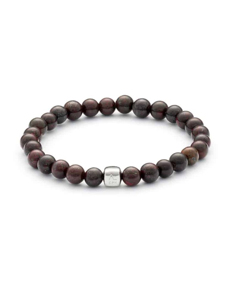 Armbånd - ColorUp Bloodstone 6mm