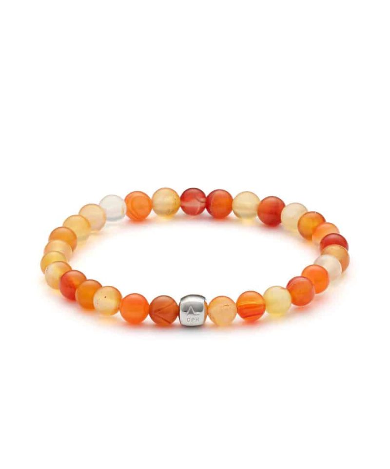 Armbånd - ColorUp Carnelian 6mm