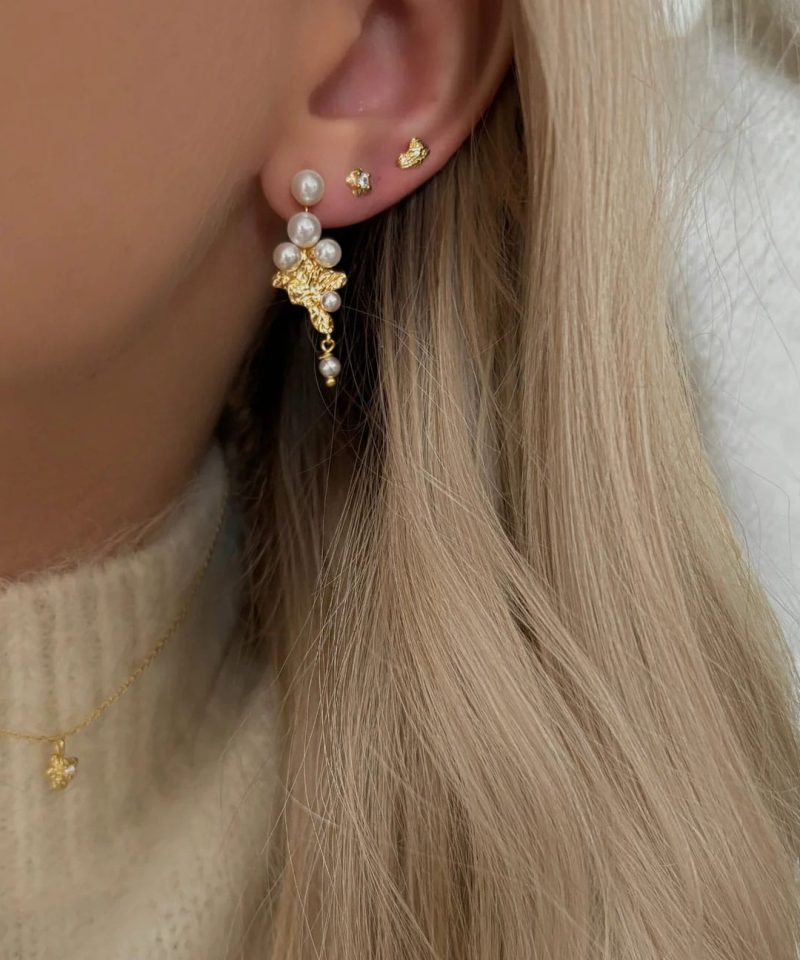 Alternative view of Naida Earrings - Gold Plated
