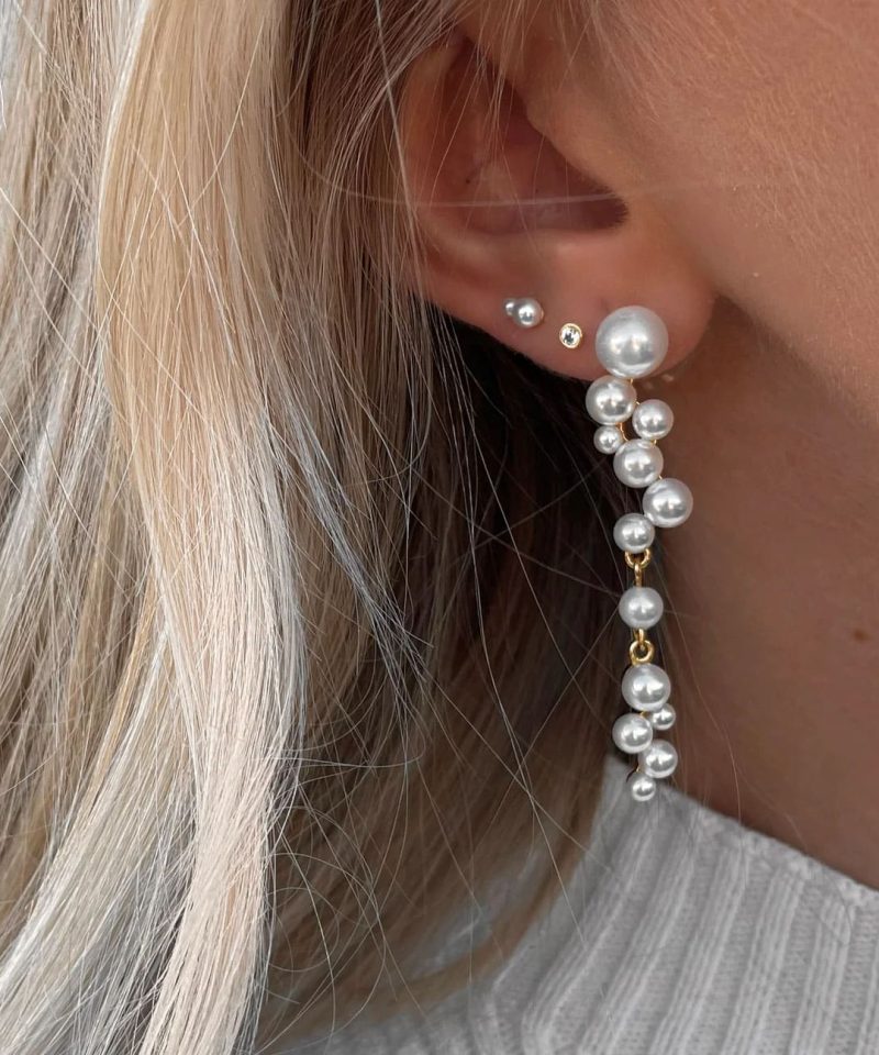 Alternative view of Amun Earrings - Gold Plated