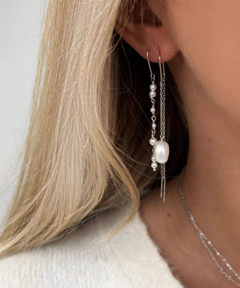 Alternative view of Ekans Earrings - Silver