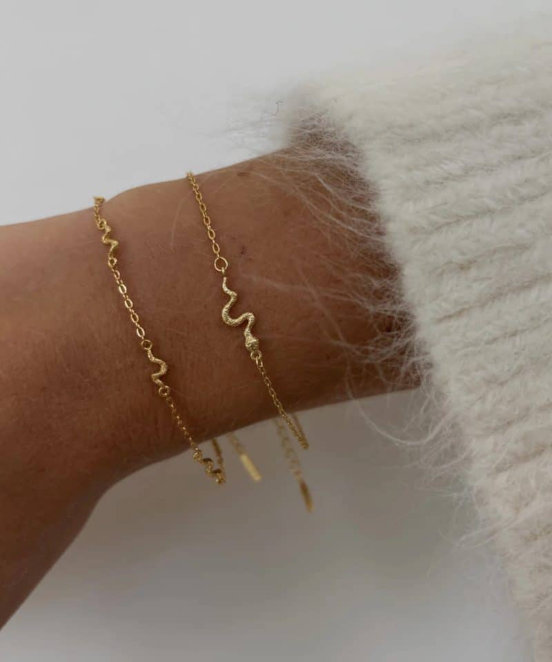 Alternative view of Elaphe Bracelet - Gold Plated