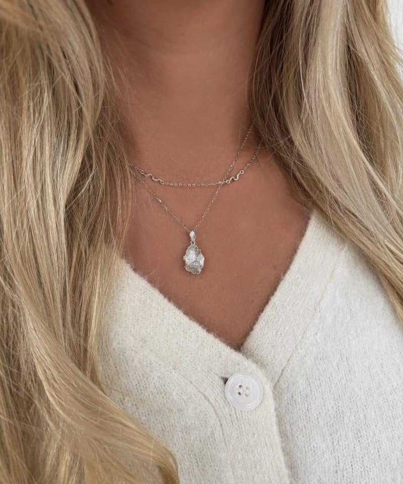 Alternative view of Shesha Necklace - Silver