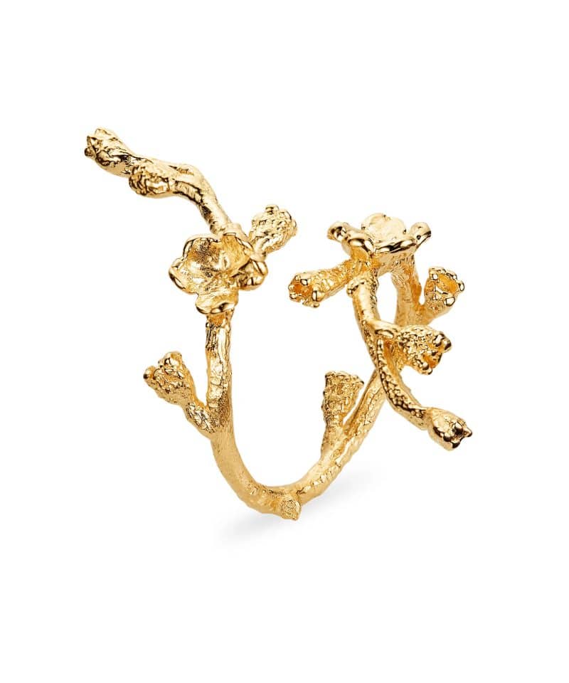 Forglemmigej Statement ring forgylt