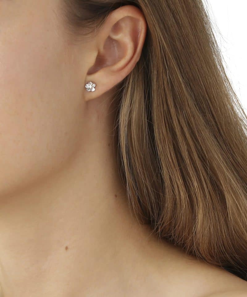 Alternative view of Forglemmigej små ørepynt rhodinert