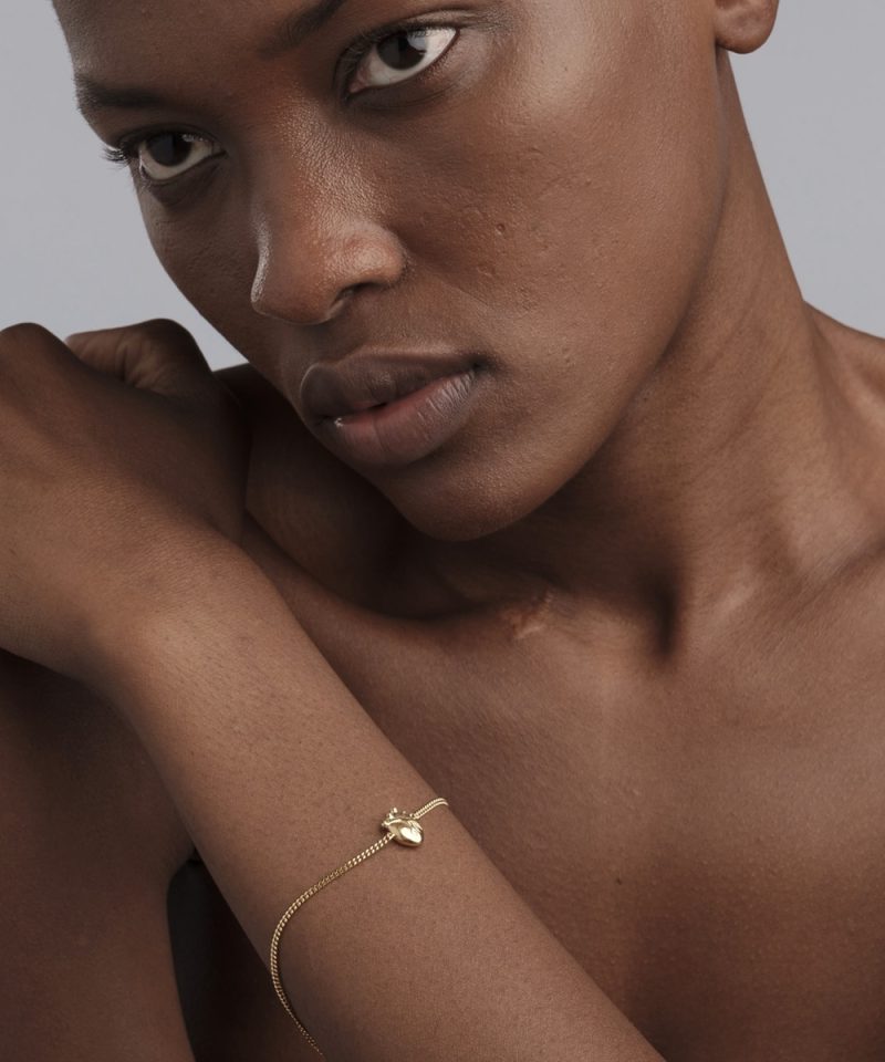 Alternative view of Iconic Heart, armbånd 925s 18KYG