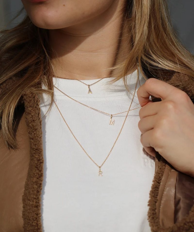 Alternative view of My S Diamond Pendant