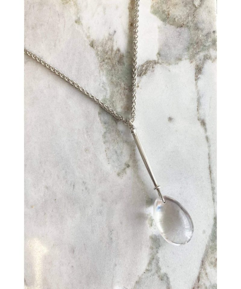 Vivianna Dew Drop Anheng med kjede, Krystall