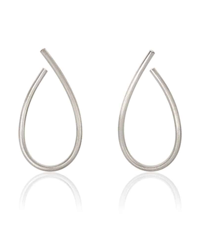 Kharisma øreringer sølv stor