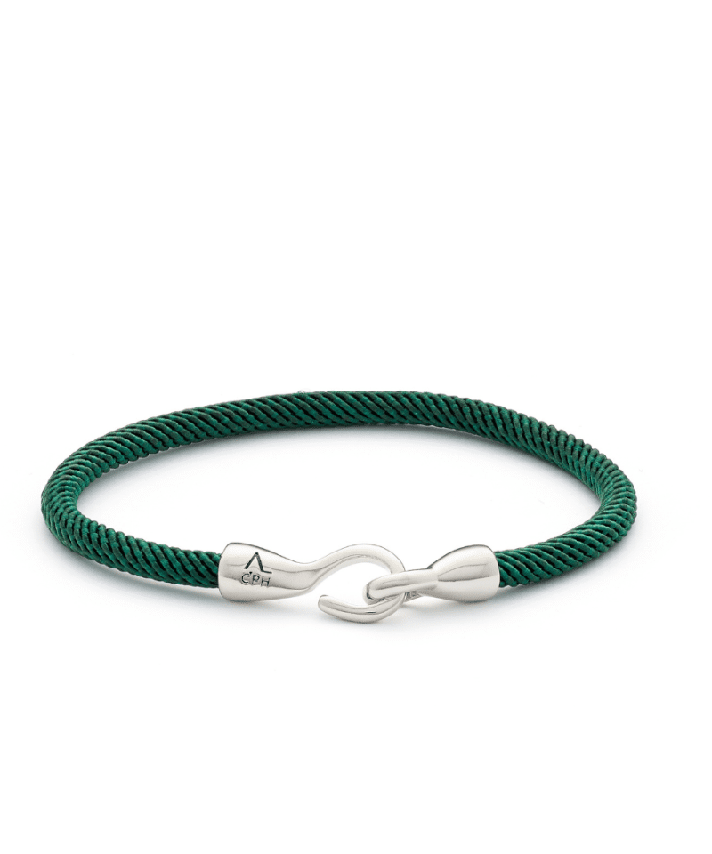 Armbånd - Maritime Green with Hook Clasp