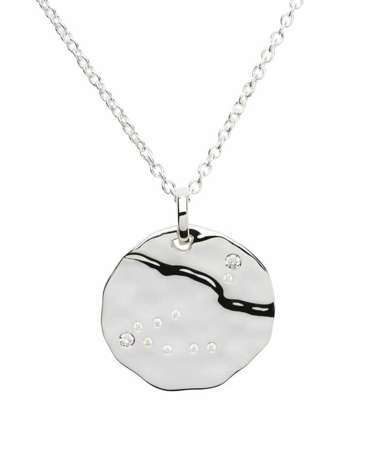 Stjernetegn sølv med zirconia - Steinbukken