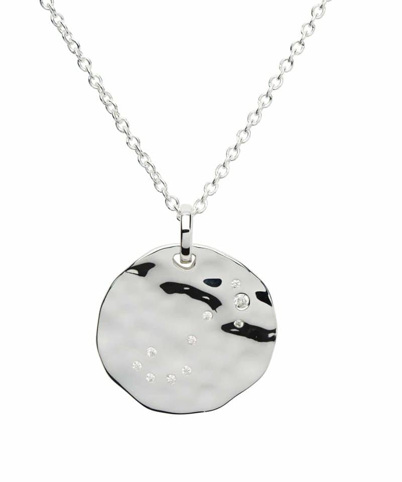 Stjernetegn sølv med zirconia - Skorpionen