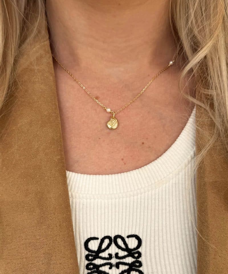 Alternative view of Mahe Necklace Gold Plated