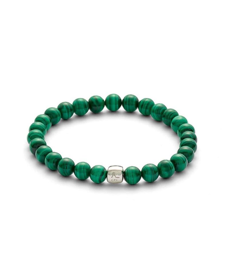 Malachite 6mm armbånd C00510M-18CM