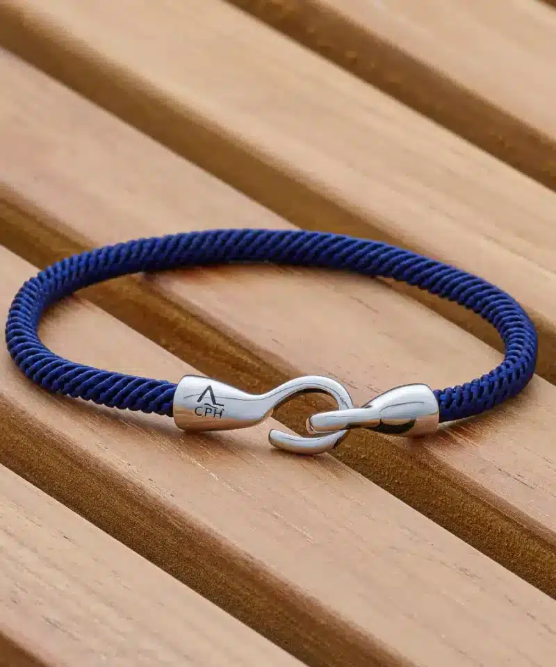 Alternative view of Armbånd - Maritime Blue with Hook Clasp
