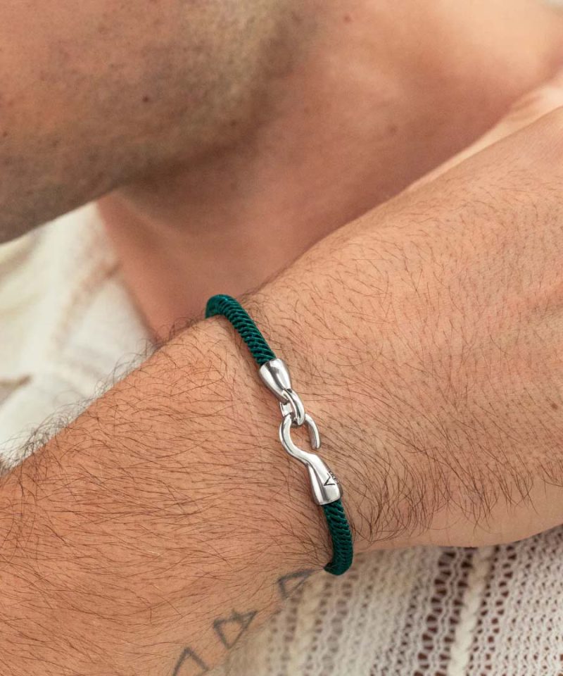 Alternative view of Maritime Green armbånd L00110L-19,5CM