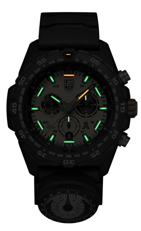 Alternative view of Bear Grylls Survival Chrono 45mm - Gul / Sort