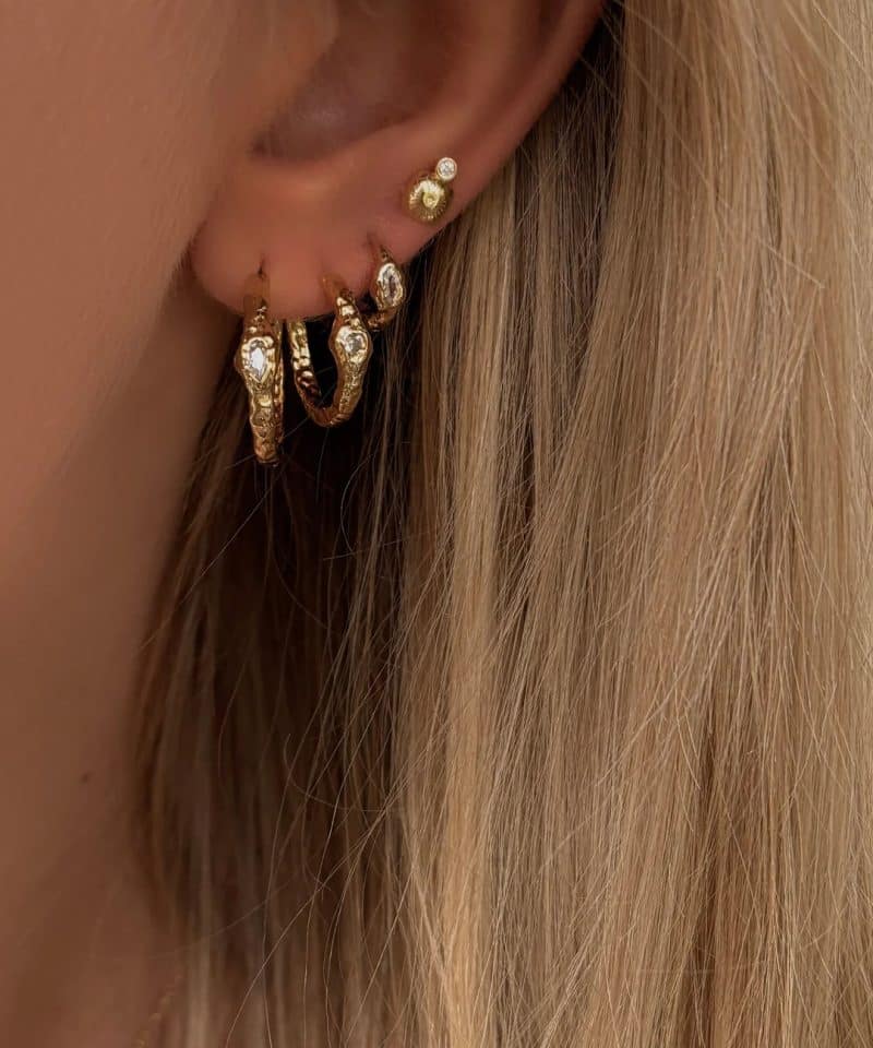 Alternative view of Nepit Earrings - Gold Plated