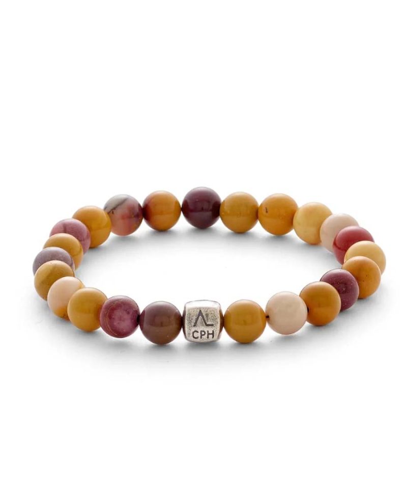 Mookaite 8mm armbånd C01020L-19,5CM