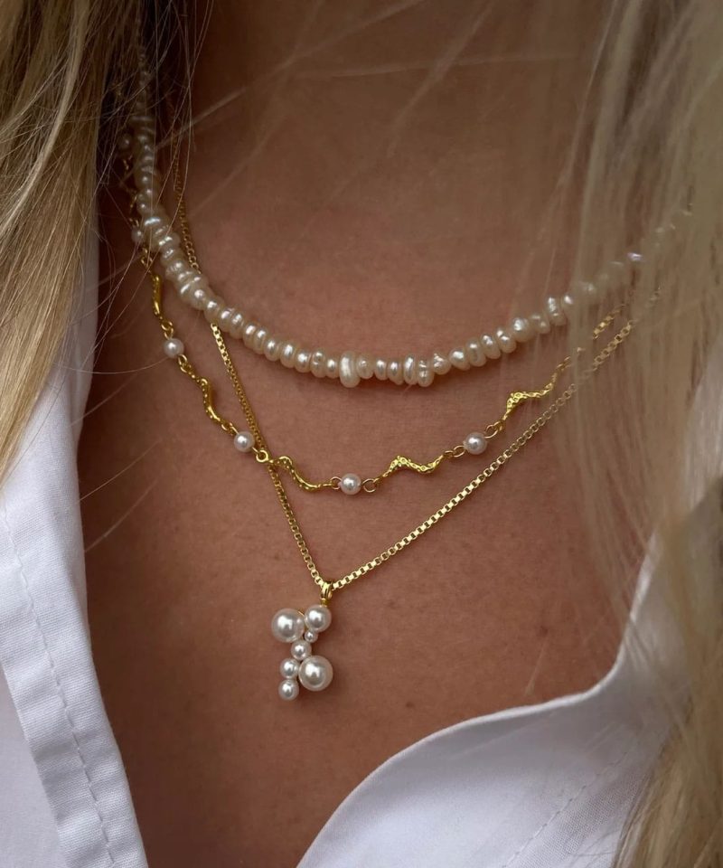 Alternative view of Lorelai Necklace - Gold Plated