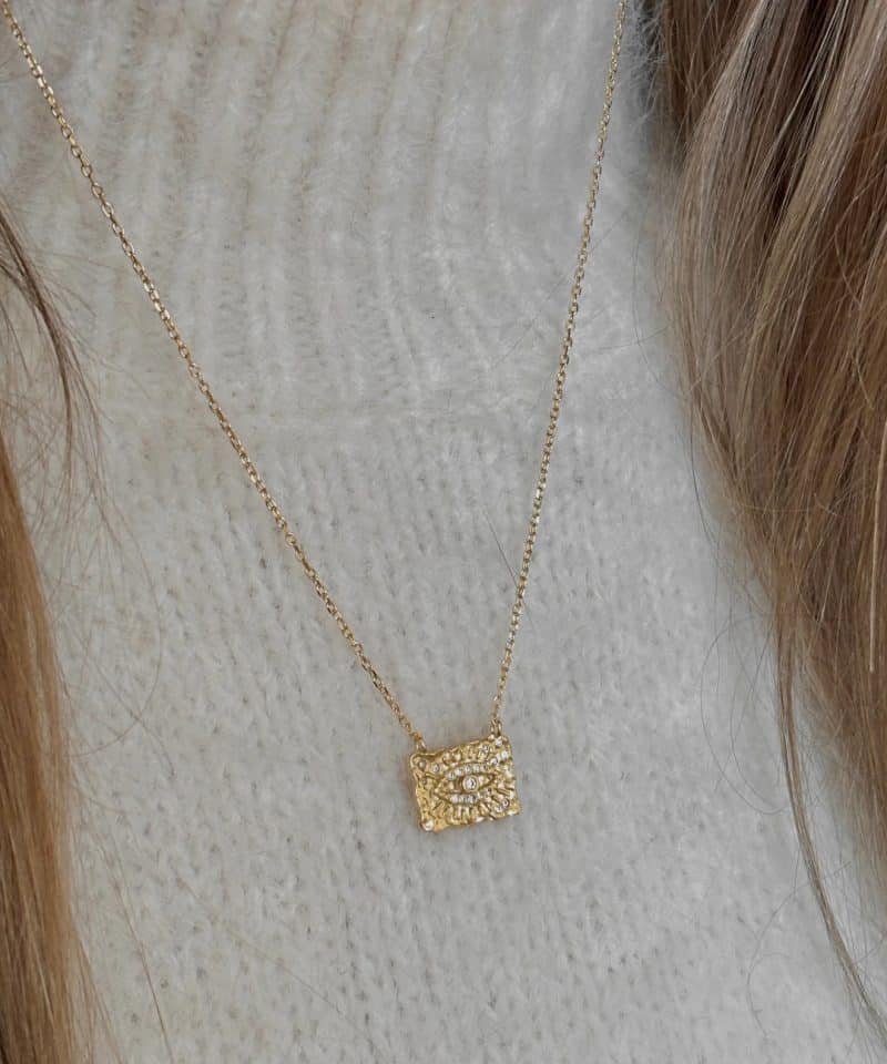 Alternative view of Nefertiti Necklace - Gold Plated