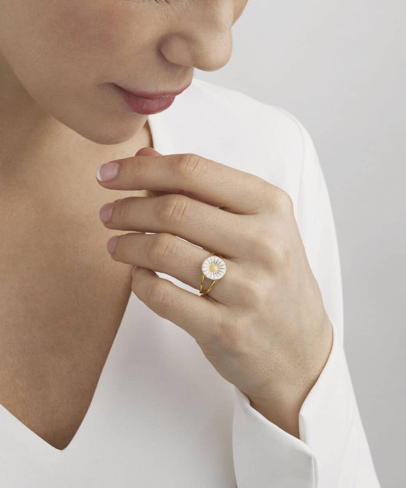 Alternative view of Daisy Ring 11mm, Hvit