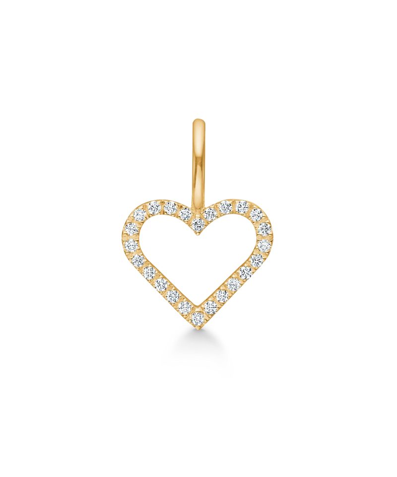 Symbols Open Heart diamond Pendant