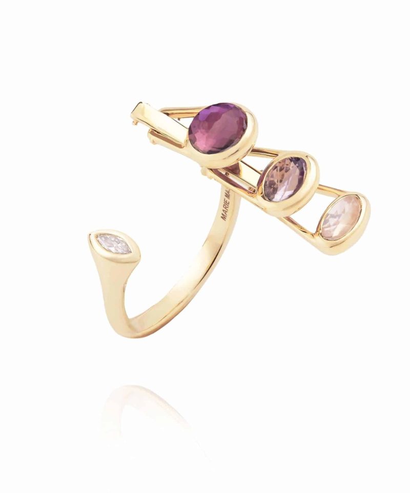 Dancing Open Ring S - 18K