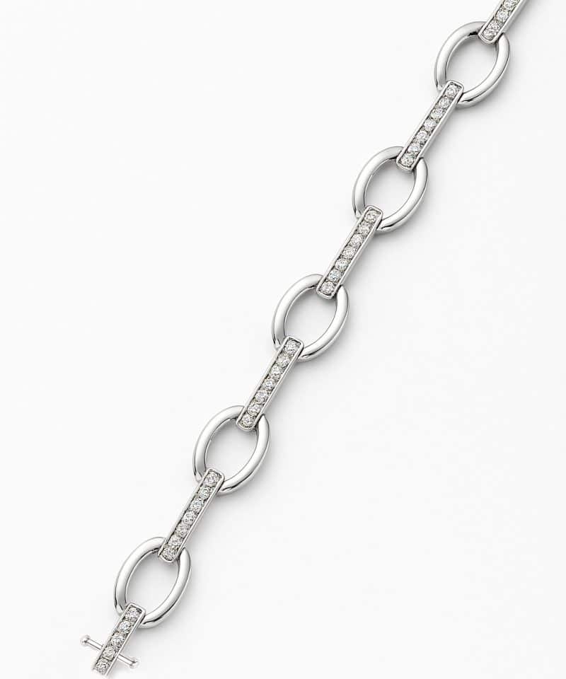 Armbånd i hvitt gull 18kt 0,83ct TW SI