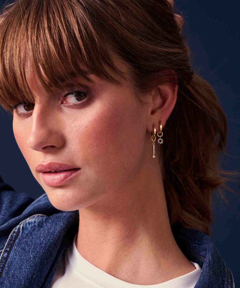 Alternative view of Hoop Charm Circolo Lungo