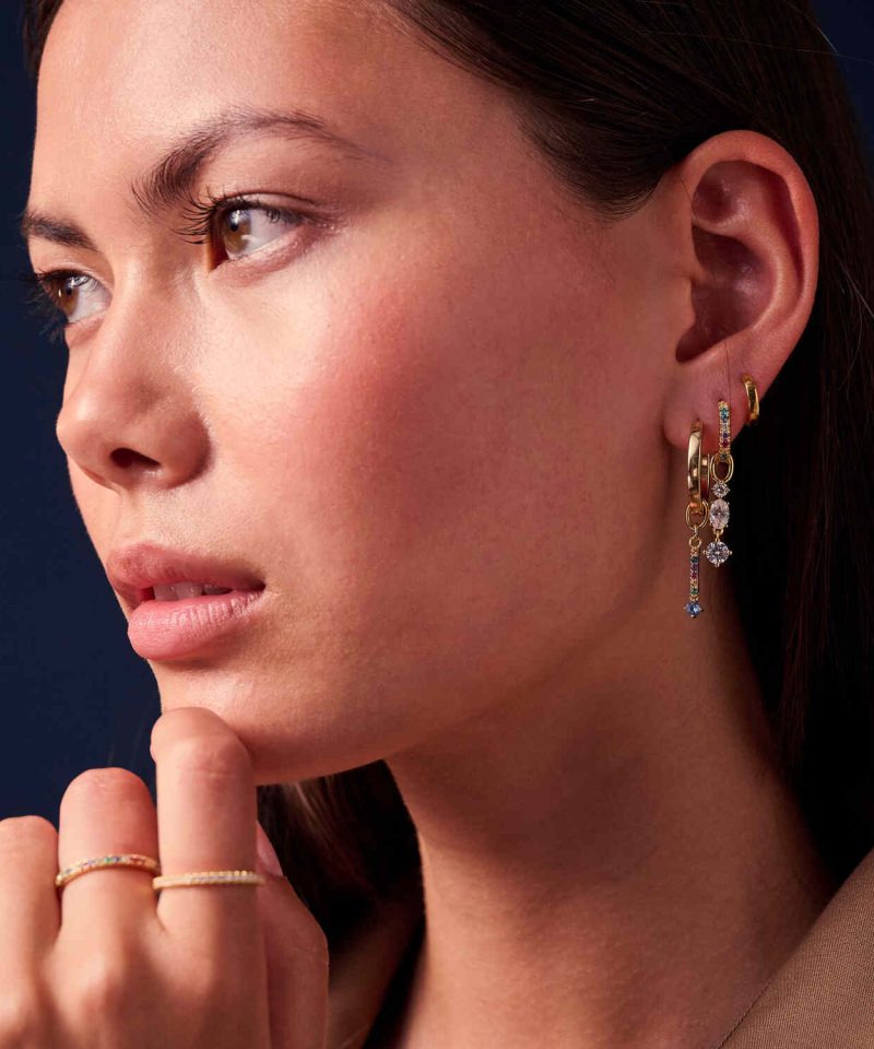 Alternative view of Hoop Charm Pendolo Tre - 18KGP