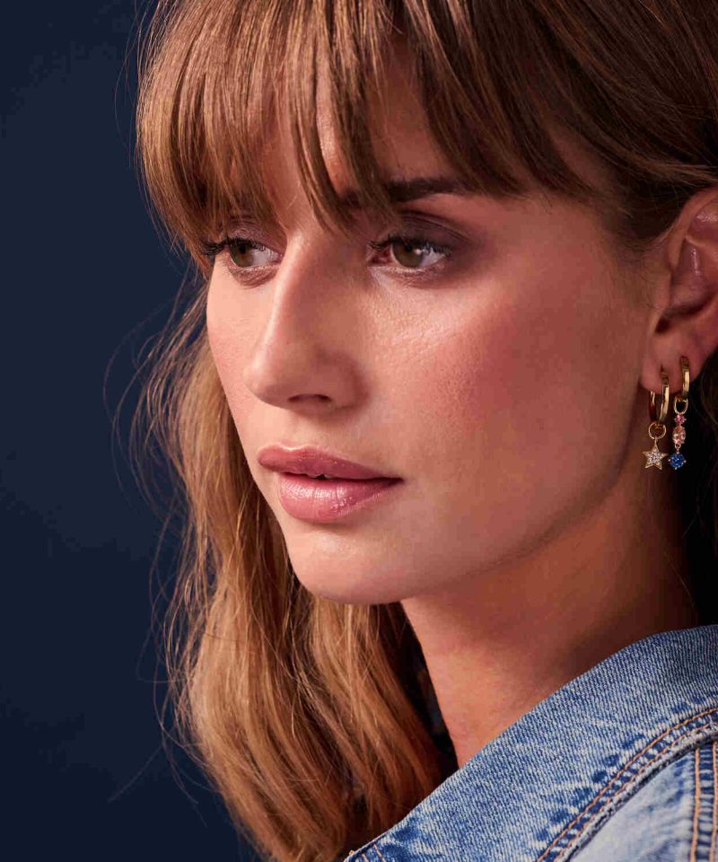 Alternative view of Hoop Charm Pendolo tre - 18KGP