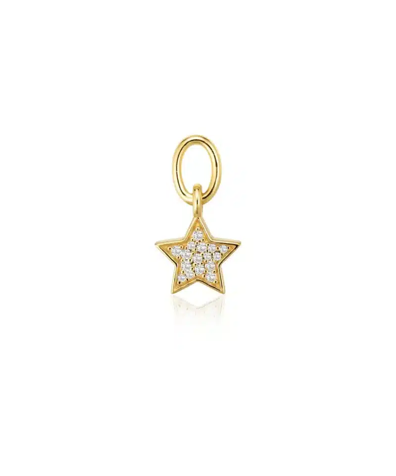 Hoop Charm Stella - 18KGP