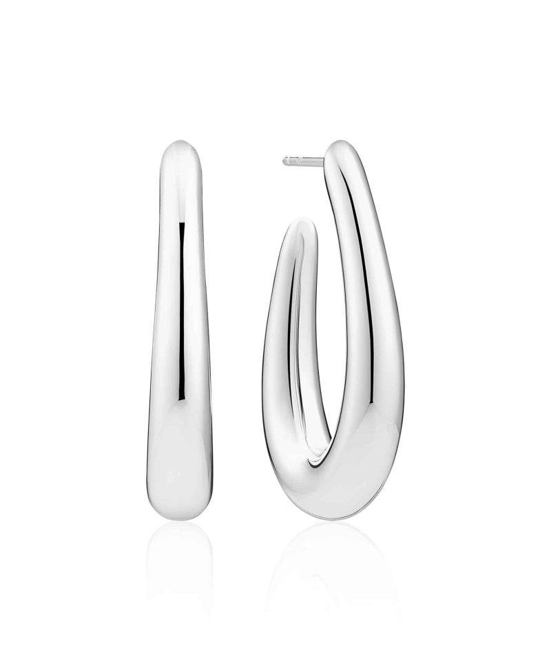 Goccia Grande - Øreringer i sølv