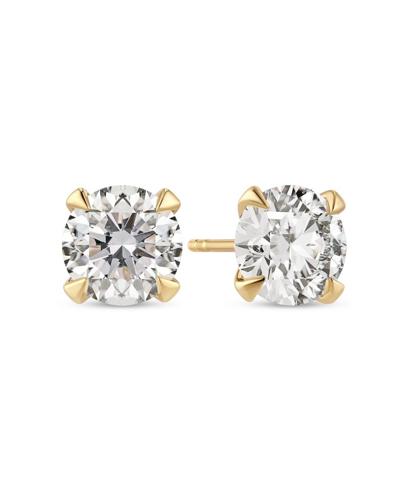 Sif Jakobs Jewellery Earrings Venice Solitaire - 14k yellow gold or white gold 0.22-3.00 ct TW G-H VS lab-grown diamonds