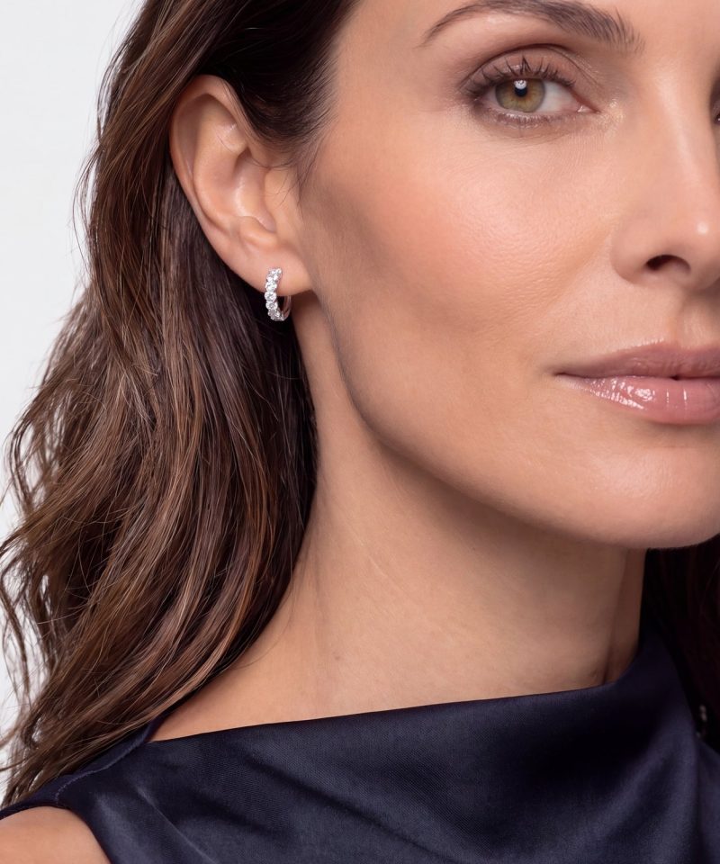 Alternative view of Sif Jakobs Jewellery Earrings Grace Ovale Altro - 14k yellow gold or white gold 1.26 ct TW G-H VS lab-grown diamonds