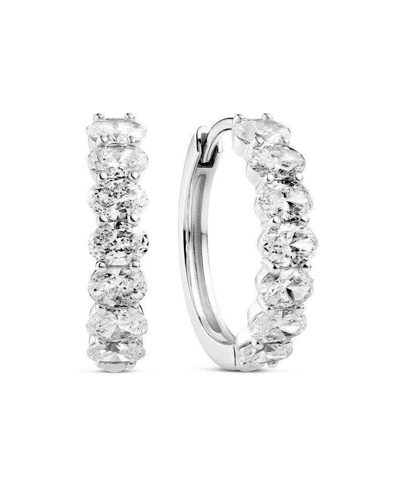 Sif Jakobs Jewellery Earrings Grace Ovale Altro - 14k yellow gold or white gold 1.26 ct TW G-H VS lab-grown diamonds