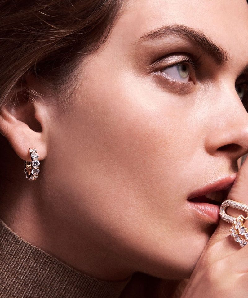 Alternative view of Belluno Creolo - Øreringer Zirconia