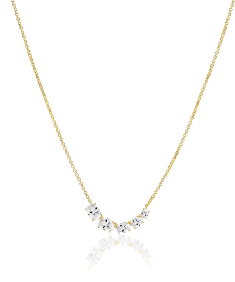 Ellisse Cinque - Halskjede 18k forgylt