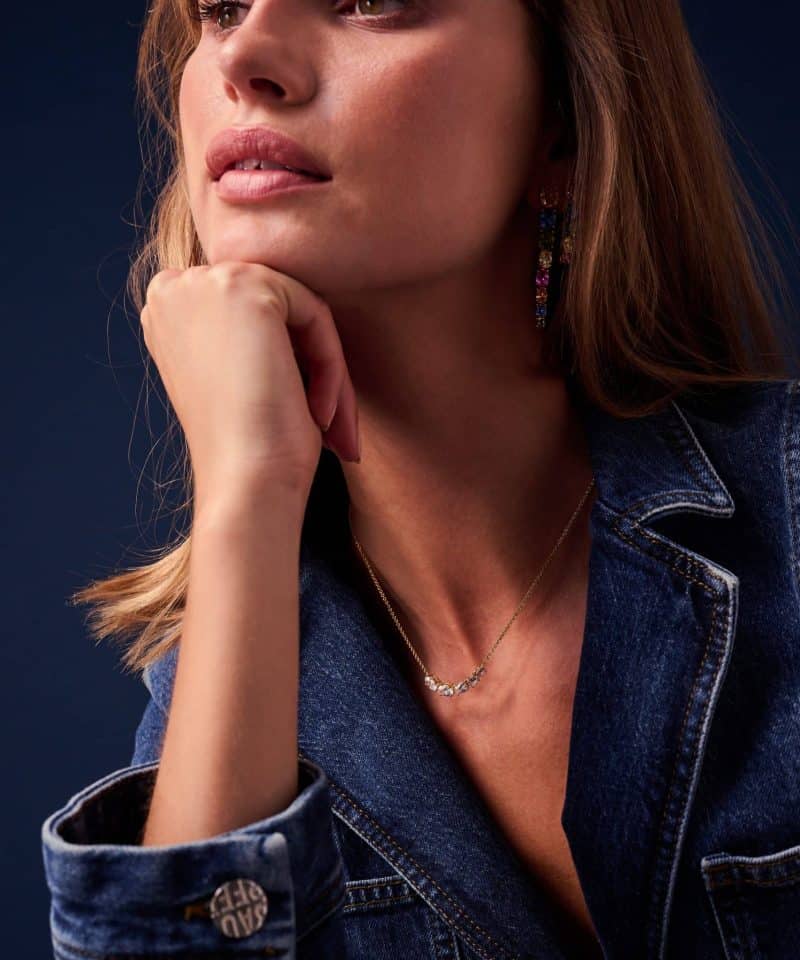 Alternative view of Ellisse Cinque - Halskjede 18k forgylt