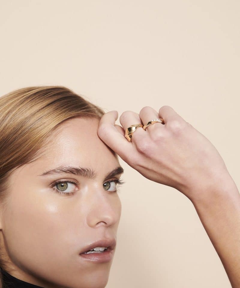 Alternative view of Ferrara - Ring i forgylt sølv