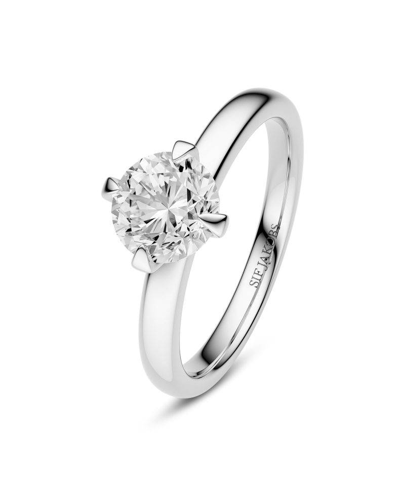 Sif Jakobs Jewellery Ring Venice Solitaire - 14k yellow gold or white gold 0.50-3.00 ct TW G-H VS lab-grown diamonds