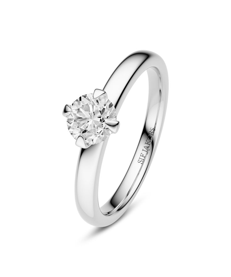 Sif Jakobs Jewellery Ring Venice Solitaire - 14k yellow gold or white gold 0.50-3.00 ct TW G-H VS lab-grown diamonds