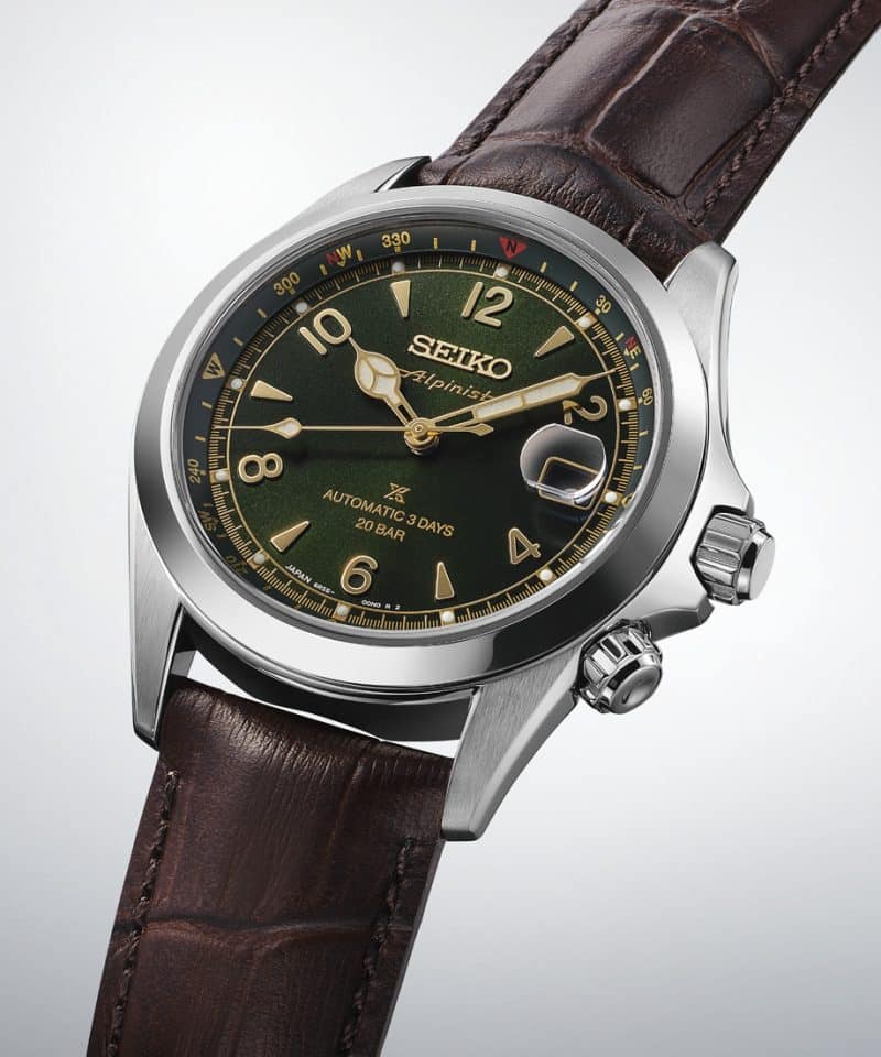 Alternative view of Seiko Prospex Alpinist ‘Classic Pine’ Green 40mm - SPB507J1