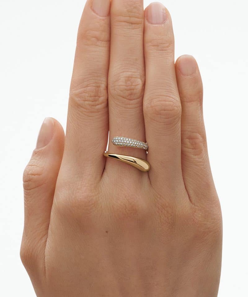 Alternative view of Mercy Twist Ring 0.37ct.