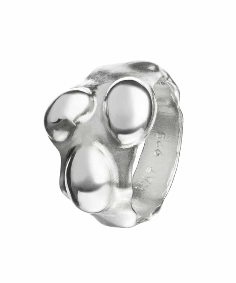 Kathrine Lindman - Sølv - Seaweed ring - 3 blære